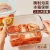Caixa de Kimchi de Grande Capacidade Caixa para Conservar Fresco na Geladeira Caixa de Almoço de Vidro Resistente ao Calor Caixa de Refeição Caixa de Armazenamento Selada de Grau Alimentício