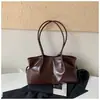 Bolsa tote de color sólido, estilo retro, gran capacidad, nueva colección 2026, moderna, simple y elegante, adecuada para el trabajo y los desplazamientos, bolso de hombro