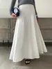 Falda Casual A-Line Gris Estilo Minimalista Fone para Mujer Diseño de Múltiples Piezas Primavera Falda de Corte Amplio Adelgazante 59231