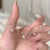 Pulseira com Pingente de Gota de Pérola e Franja Frescor de Verão para Mulheres, Colar de Pérolas de Alto Valor Estilo Francês de Luxo Leve Nicho High-End