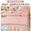 Verano seda de hielo encaje gorro de cama tapete guisantes verano colcha fresca juego de cama de cuatro piezas tapete para aire acondicionado juego de tres piezas tapete suave