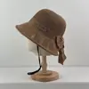Sombrero de Pescador Estilo Coreano con Lazo para Mujer, Modelo Nuevo con Ranura Trasera, Hueco, Transpirable, Sombrilla, Sombrero de Protección Solar para Viajes al Aire Libre y Playa