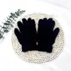 Guantes Calientes de Peluche para Estudiantes, Imitación de Pelo de Conejo, Engrosados, a Prueba de Frío, Guantes de Dedos, Guantes a Prueba de Viento y Anticongelantes para Montar al Aire Libre