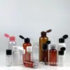 10ml 15ml 20ml 25ml 30ml 40ml botella flip PET transparente botella de muestra botella secundaria
