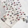 Pegatinas de Arte para Uñas 3D con Relieve de Pony con Patrón de Tela Retro Lindo para Año Nuevo Pegatinas de Decoración para Diario DIY Pegatinas para Uñas