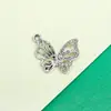 Acessórios Borboleta Pingente Pingente Vazado Diamante Simples DIY Liga Joia Acessórios Pulseira Roupas Colar Material