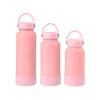 Moda pote de espaço de pintura de borracha ao ar livre alça portátil esportes garrafa de viagem homens e mulheres de aço inoxidável copo térmico de grande capacidade