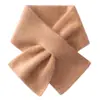 100% cachemira 2026 otoño e invierno nuevo para mujer color liso versátil perforado cálido calentador de cuello bufanda tejida triangular