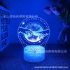 Fornecimento transfronteiriço multi-plataforma luz noturna 3D nova pintura USB lâmpada de mesa atmosfera criativa presentes de feriado
