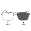Gafas Fotocromáticas Sin Graduación para Hombres y Mujeres, Gafas Protectoras Anti Luz Azul con Montura Completa de Metal para Videojuegos, Gafas Sin Graduación