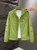 Nuevo Diseño de Bordado con Patrón Simple para Primavera y Otoño, Chaqueta Cardigan Versátil para Hombre, Estilo Ropa de Trabajo para Commuting, Estilo Outdoor