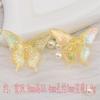 Cuentas de mariposa tridimensionales con láser transfronterizo con agujeros para decoración de carcasas de teléfonos móviles DIY