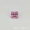 Zircônia cúbica 3A5A CZ artificial pedra preciosa colorida pedras soltas, pedras quadradas brilhantes, pedras principais corte princesa, diamantes quadrados, em estoque atacado