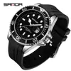 Reloj para Hombre Sanda Negro Verde Fantasma del Agua Moda Luminoso Resistente al Agua Calendario Simple Cuarzo Reloj para Hombre Fabricante de Fuente Transfronteriza
