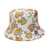Ins Sombrero de Pescador de Moda Europea y Americana de Nueva Llegada Sombrero de Cubeta de Doble Cara Casual Combinable con Todo Sombrero para el Sol con Estampado de Hongos para Mujer Verano