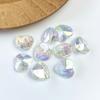 Uv transparente coloridas diamante contas de amor faça você mesmo corrente para celular miçangas acessórios de cabelo pendentes furo reto contas soltas