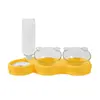 Comedero Doble Automático para Perros y Gatos, Dispensador de Agua para Mascotas, Plato para Gatos, Plato para Perros, Suministros para Gatos, Dispensador de Agua