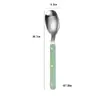 Juego de Cubiertos de Acero Inoxidable con Mangos de Plástico, Cubiertos Estilo Occidental 430, Cuchillo y Tenedor para Steak, Cuchara y Tenedor de Postre, Juego de Cinco Piezas
