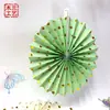 Abanico de Papel con Estampado Metálico de Lunares de Lujo Ligero Transfronterizo Flor de Papel Abanico Plegable de Papel Decoración de Fiesta Boda Colgante Arreglo de Cumpleaños Accesorios
