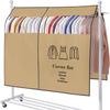 Cubierta de Ropa de Tela Oxford Encriptada Lista para Usar del Fabricante, Colgador de Ropa de Pie, Bolsa de Polvo para Ropa, Cubierta de Ropa a Prueba de Polvo Tridimensional