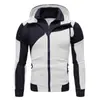 Moletom com zíper diagonal transfronteiriço, moletom liso, moletom masculino outono/inverno, sportswear casual moderno e estiloso