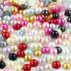 Saco da sorte misto de cores com semicírculo de ABS e pérolas, kit para celular, adesivo de diamante para beleza, material DIY feito à mão, acessórios de cabelo, atacado