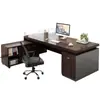 Escritorio Ejecutivo Simple y Elegante, Escritorio para Computadora de Escritorio, Estación de Trabajo Doble Comercial para Oficina, Juego Completo de Combinación de Escritorio y Silla