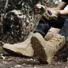 Botas altas de gran tamaño transfronterizas para hombre, zapatos de senderismo para exteriores, botas de combate tácticas de fuerzas especiales 5.11, botas de trabajo para el desierto, talla 47