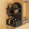 Estante de almacenamiento de bolsas en la parte superior del mueble de entrada, estante de niveles, almacenamiento de bolsos de mano y mochilas para el hogar, almacenamiento conveniente para artículos cotidianos