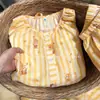 Pijama Redondo de Rayas Estrelladas Adorable para Mujer, Conjunto Cardigan Manga Larga Pantalón Largo para Primavera y Otoño, Ropa de Casa Suave y Adorable