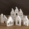 Molde de Gesso Aromaterapia Ornamento DIY Feriado Páscoa Casa Oca Silicone Atacado Molde de Assar