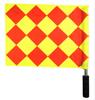 Partido de fútbol, árbitro de tarjetas rojas y amarillas, patrulla, selector de banderas, árbitro de tarjetas rojas y amarillas, tablero de advertencia profesional, silbato, bandera de inicio
