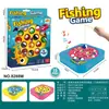 Tablero de pesca magnético giratorio eléctrico para niños de comercio exterior, juguete de pesca musical multifuncional para educación temprana para niños y niñas, venta al por mayor