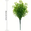 Plantas artificiais, plantas falsas, plantas verdes para decoração interna e externa, cacho único de jiboia artificial de plástico, flores artificiais, folhas verdes, grama