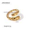 Jieding Anillo de Perlas de Acero Inoxidable Europeo y Americano Anillo de Personalidad Nicho de Sentido de Alta Gama Joyería de Mano de Acero de Titanio Anillos transfronterizos