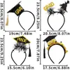 Diadema Ceremonia de Graduación Fiesta Decoración Recuerdo Fotográfico Accesorio para el Cabello Borla Letra Tridimensional Diadema Temporada de Graduación