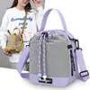 Bolso cruzado nuevo de nailon multifuncional y elegante con un diseño moderno de bloques de color y mini bolsa para teléfono