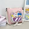 Bolso para mujer bolso tote de tela de nailon 2024 nuevo bolso de hombro coreano de dibujos animados dulce bolso mensajero bolso para tutoría transfronterizo