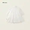 Vestido de Manga Larga Jacquard Francés para Niñas Primavera y Otoño Nuevo Estilo Coreano Cuello Vestido de Princesa para Niños Medianos y Pequeños