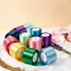 Cinta de Color Sólido de 8 cm Cinta de Satén Cinta de Colores para Empaque de Cajas de Regalo Lazo de Cinta Cinta para Ramo de Flores Cinta para Decoración de Pasteles Estilo Japonés y Coreano