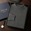 Suéter de Caxemira Masculino Gola Alta Meia-calça Outono e Inverno Masculino Formal de Espessura Média Super Texturizado Quente Suéter de Base Suéter de Caxemira