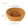 Cesta de Frutas Trançada de Rattan Sintético, Prato de Frutas, Cesta de Armazenamento de Lanches, Fogareiro para Fazer Chá na Sala de Estar de Casa, Cesta para Frutas Secas, Vegetais e Pães