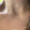 Collar Minimalista Elegante Apilable con Forma de Corazón y Diseño Único, Cadena Clavicular Hueca de Lujo Ligero de Gama Alta, Versátil para Mujeres