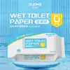 Papel Higiênico Úmido 40 Pacotes Grandes Pode Ser Descartado Diretamente no Vaso Sanitário para Adultos Limparem Partes Íntimas e Vaso Sanitário Lenços Úmidos Caixa Atacado