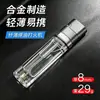 Encendedor Compacto de Queroseno Delgado Mecanismo de Rueda Clásico Tanque de Aceite Transparente Visible Encendedor de Queroseno para Hombres Modelo Nuevo