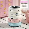 Papelera de Gran Capacidad y Estilosa para Uso Doméstico, Nuevo Modelo 2025, Cubo Sanitario Lindo Estilo Ins con Ruedas para Sala de Estar y Dormitorio