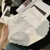 Roupa Íntima Feminina Sem Costura Plus Size de Seda Gelada para Mulheres Gordas, Calcinha de Peça Única Cintura Média com Levantamento 3D de Glúteo e Secagem Rápida