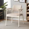 Silla con Reposabrazos Minimalista Moderna, Silla con Respaldo Estilo Nórdico, Silla de Reunión para Balcón, Silla de Té para Ocio, Silla de Anfitrión, Silla Individual