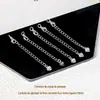 Corrente de Extensão em Prata S925 com Fecho Lagosta DIY Pulseira de Pérolas Colar Corrente de Fecho Final Não Desbota Acessórios