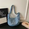 Bolso de Mezclilla Casual de Bollo Moderno y Elegante para Mujer 2026 Nuevo Primavera Versátil Simple Moda Bolso Cruzado